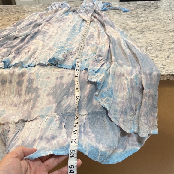 Raviya | Blue Tie Dye Swim Beach Coverup Maxi Dress Size XL - Picture 9 of 13